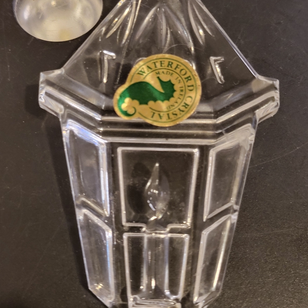 Waterford Crystal Candle in a Candle Holder Ornament 1997 - Picture 3 of 9